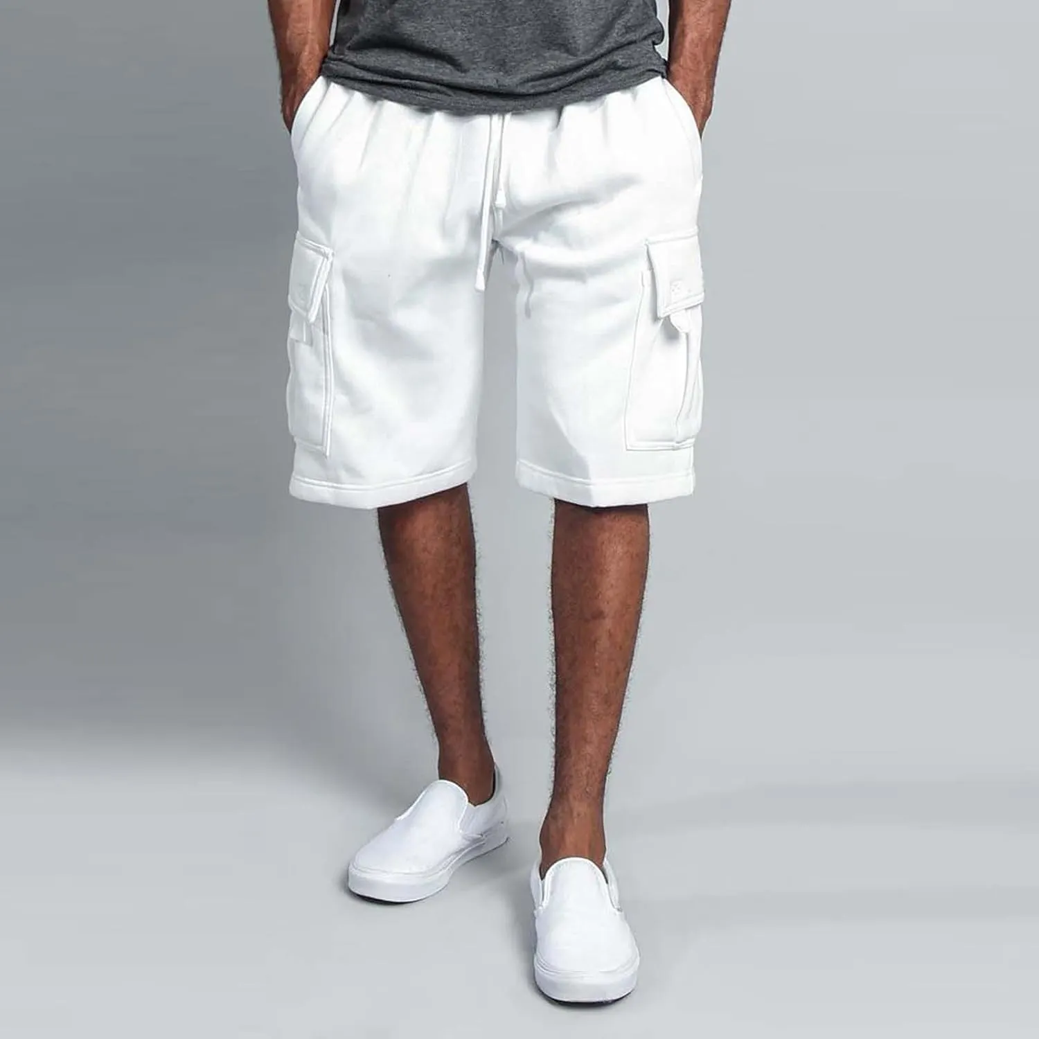 Mens Athletic Shorts Workout Gym Shorts with Multi Pockets Lightweight Hiking Cargo Shorts Casual Summer Jogger Shorts