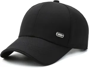 Men's Blank Plain Structured Baseball Cap Vintage Trucker Hat Retro Low Profile Golf Dad Hats for Men