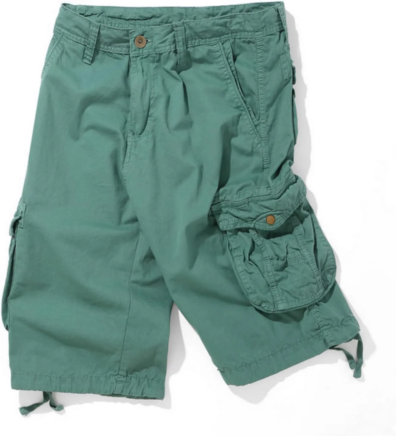 Men's Cargo Shorts Utility Work Shorts Cotton 6 Pockets Outdoor Hiking Shorts
