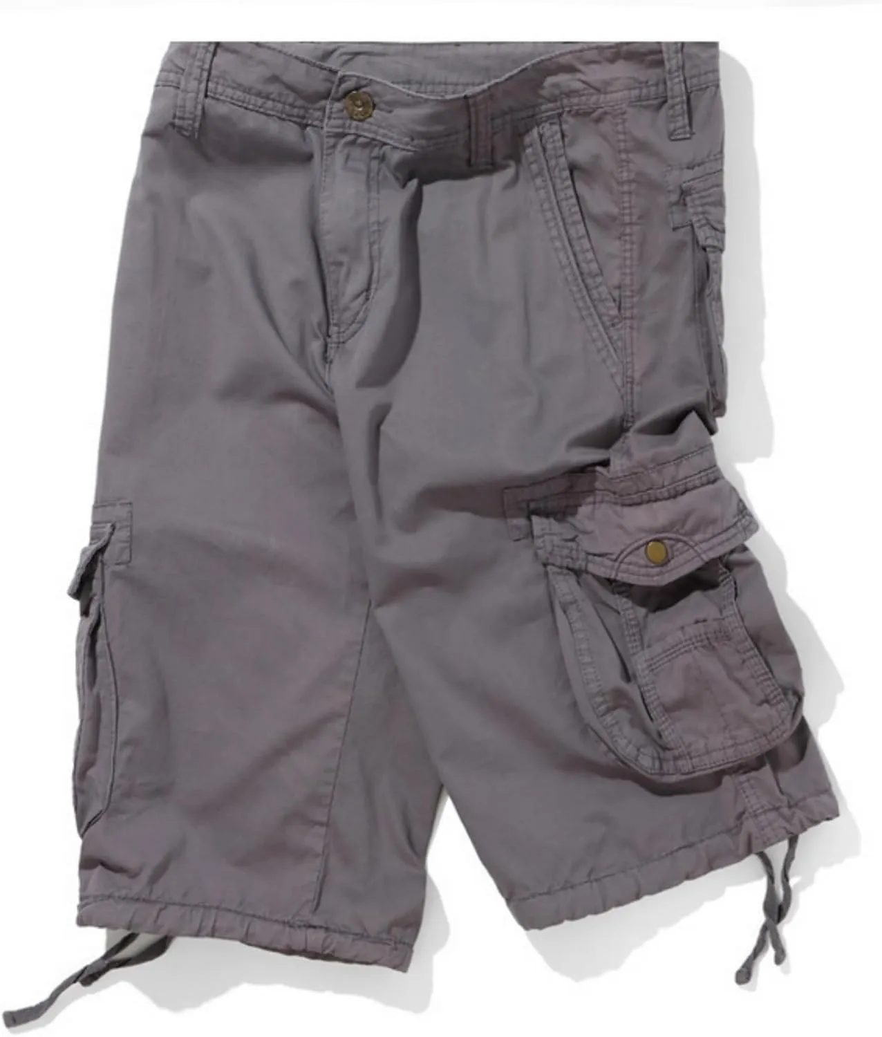 Men's Cargo Shorts Utility Work Shorts Cotton 6 Pockets Outdoor Hiking Shorts