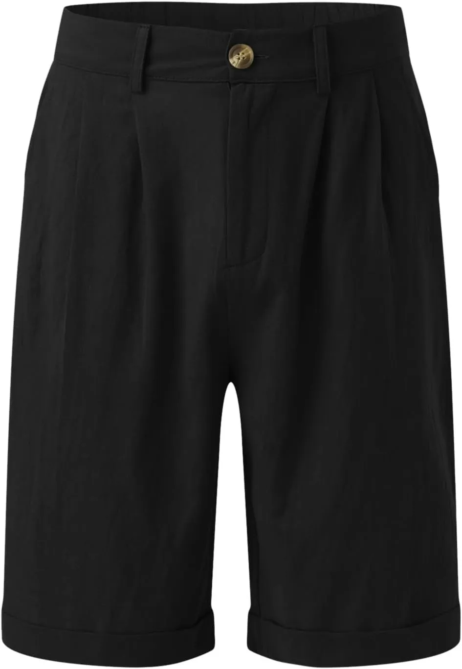 Men's Casual Cotton Linen Shorts Casual Stretch Wide Leg Lounge Shorts Loose Lightweight Summer Beach Shorts with Pockets