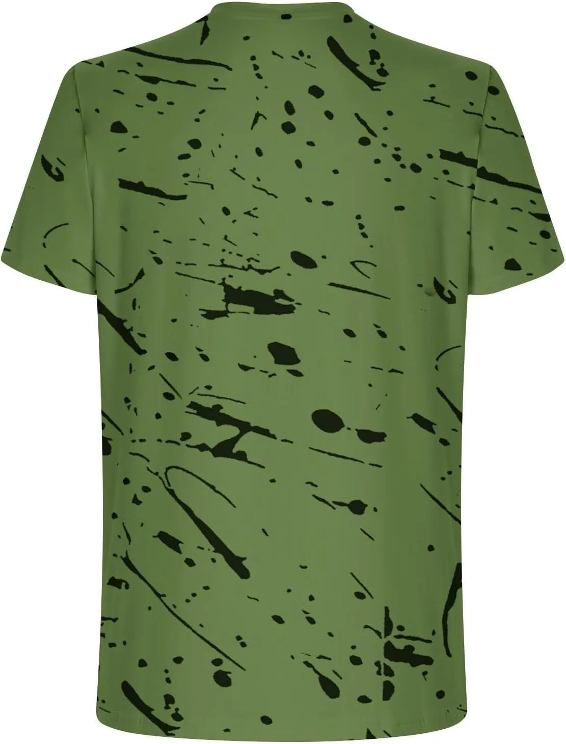 Men's Casual Printed T Shirt Crew Neck Short Sleeve Loose Fit Pullover Plus Size Breathable Sports Wear Stylish Summer Top