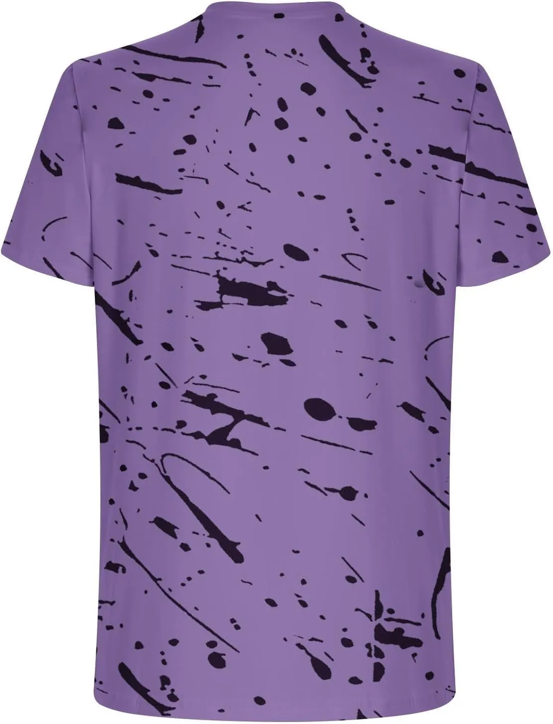 Men's Casual Printed T Shirt Crew Neck Short Sleeve Loose Fit Pullover Plus Size Breathable Sports Wear Stylish Summer Top