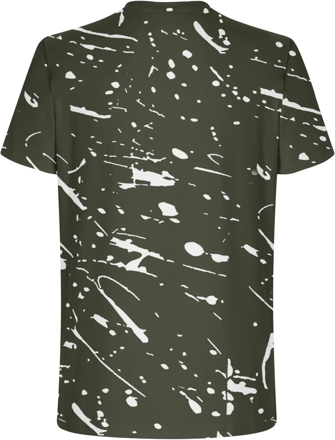 Men's Casual Printed T Shirt Crew Neck Short Sleeve Loose Fit Pullover Plus Size Breathable Sports Wear Stylish Summer Top