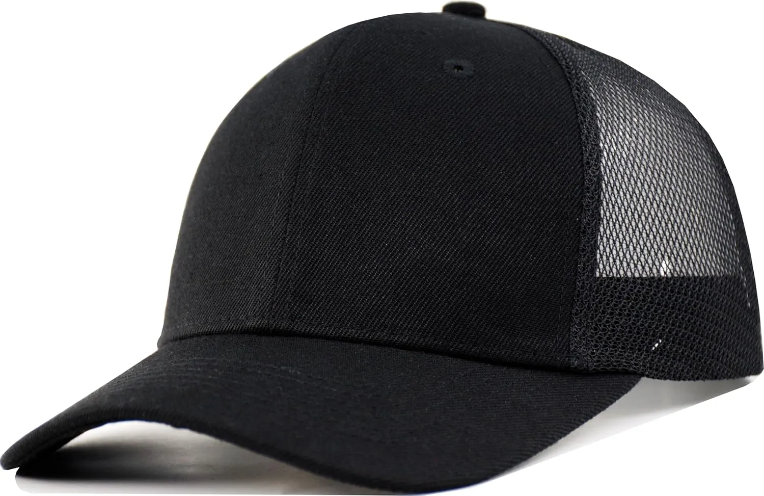 Men's Classics Trucker Hat(M-L/XL,XXL)-Blank Structured Baseball Cap,Adjustable/Mesh Snapback Hats