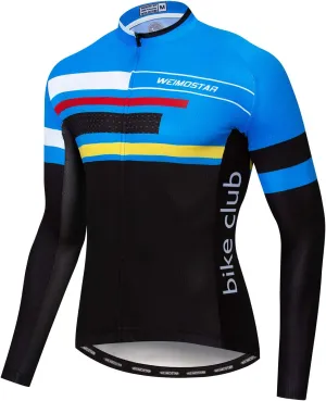 Men's Cycling Jersey Long Sleeve Sports Wear Bicycle Cycle Bike Shirt Top