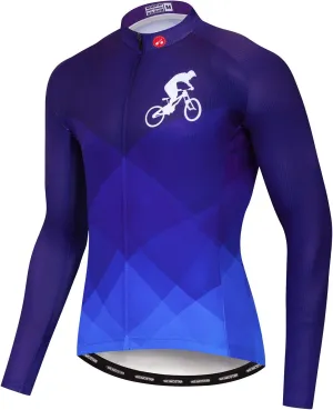 Men's Cycling Jersey Long Sleeve Sports Wear Bicycle Cycle Bike Shirt Top