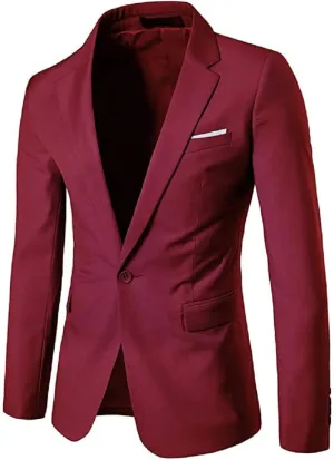 Men's Daily Blazer Jacket Casual Slim Fit Suit Jacket Mens Sports Coats Blazers