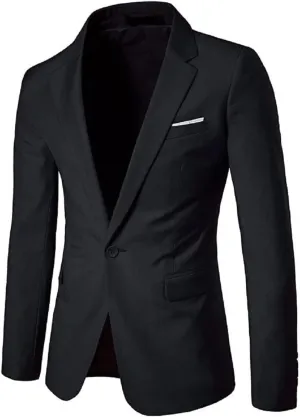 Men's Daily Blazer Jacket Casual Slim Fit Suit Jacket Mens Sports Coats Blazers