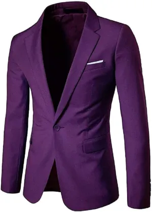 Men's Daily Blazer Jacket Casual Slim Fit Suit Jacket Mens Sports Coats Blazers