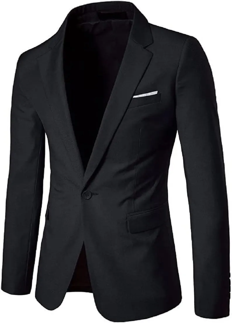 Men's Daily Blazer Jacket Casual Slim Fit Suit Jacket Mens Sports Coats Blazers