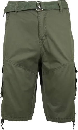 Men's Distressed Vintage Belted Cargo Utility Shorts (Size 30-48)