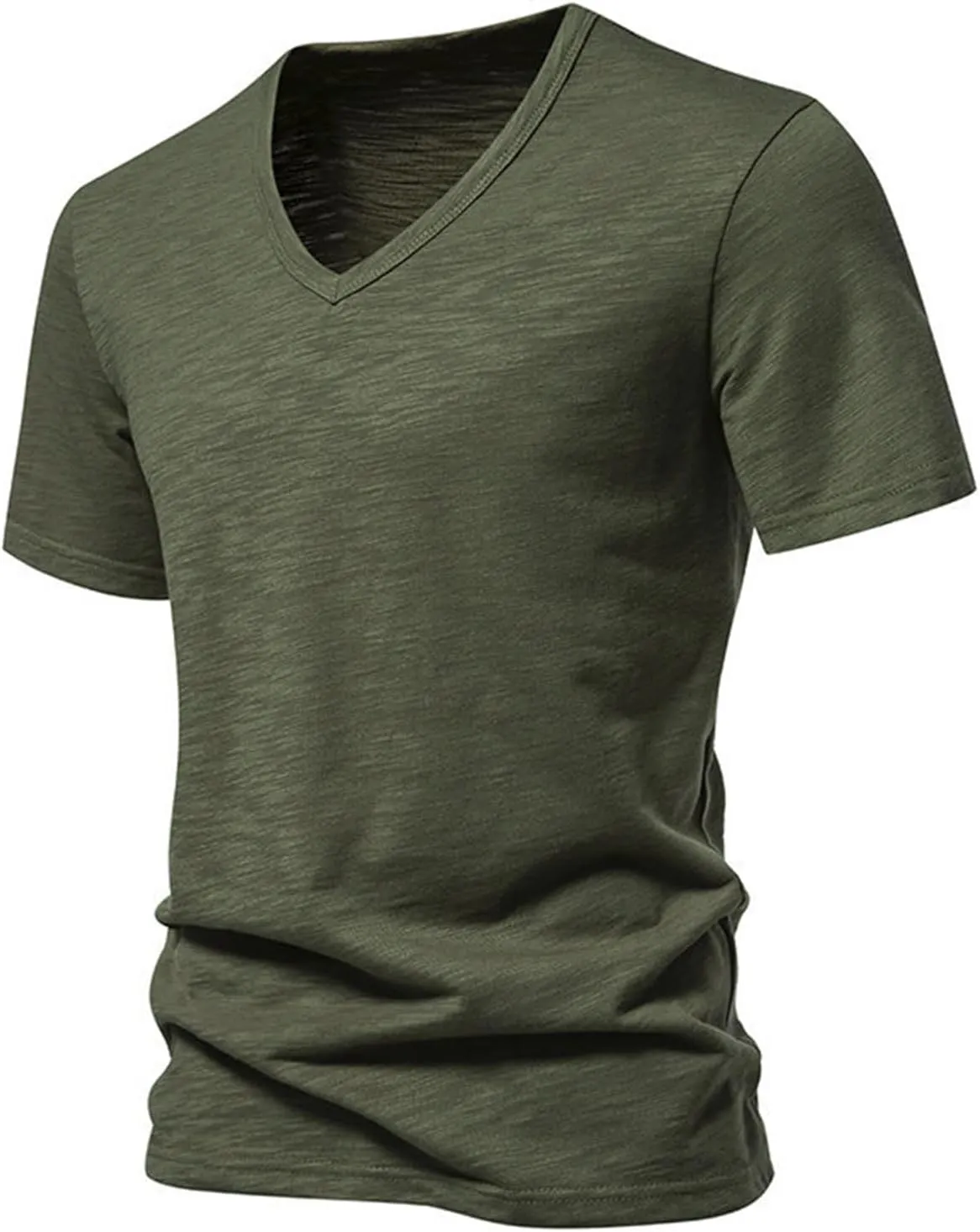 Mens Shirts Casual V Neck Workout Shirts Quick Dry Breathable Running Short Sleeve Athletic Gym Performance Tee Tops