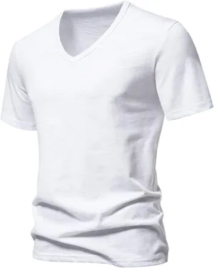 Mens Shirts Casual V Neck Workout Shirts Quick Dry Breathable Running Short Sleeve Athletic Gym Performance Tee Tops