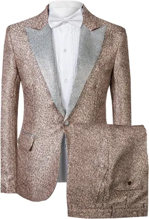Men's Suits Slim Fit Tuxedos for Men Prom Casual Wedding Party