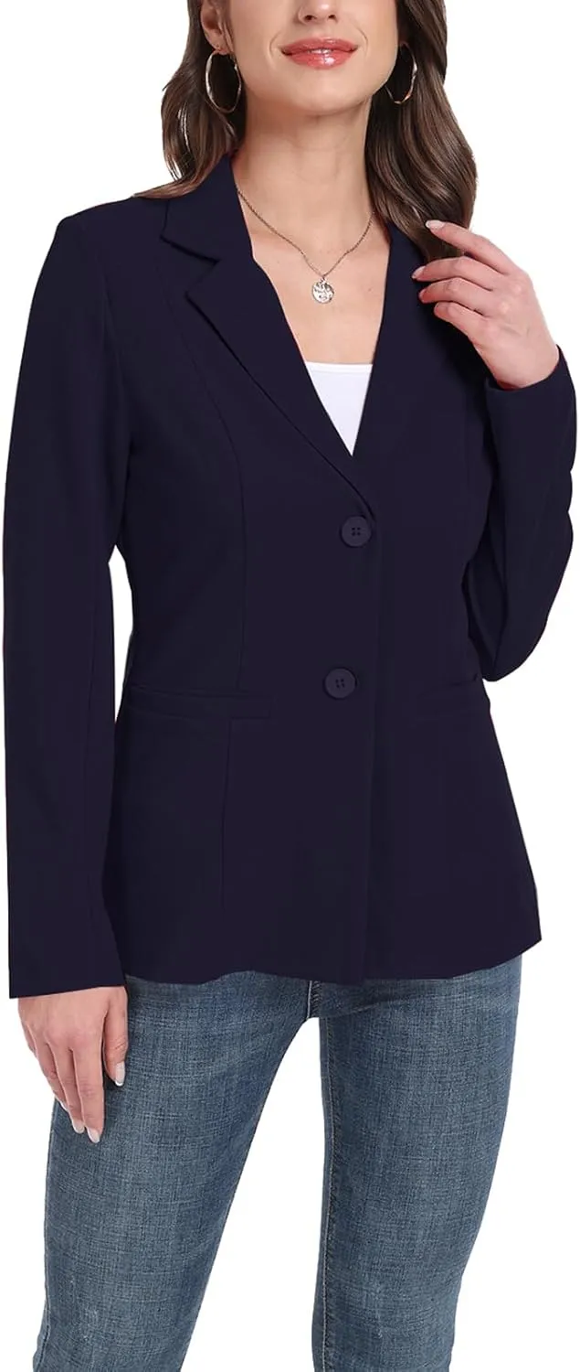 MINTLIMIT Womens Casual Blazers Dressy Lapel Collar 2025 Open Front Work Office Long Sleeve Suit Jackets Blazer