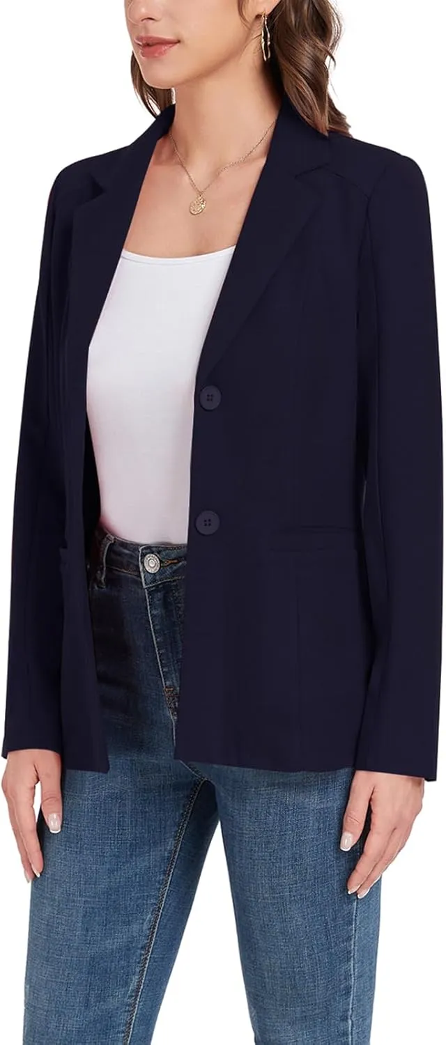 MINTLIMIT Womens Casual Blazers Dressy Lapel Collar 2025 Open Front Work Office Long Sleeve Suit Jackets Blazer