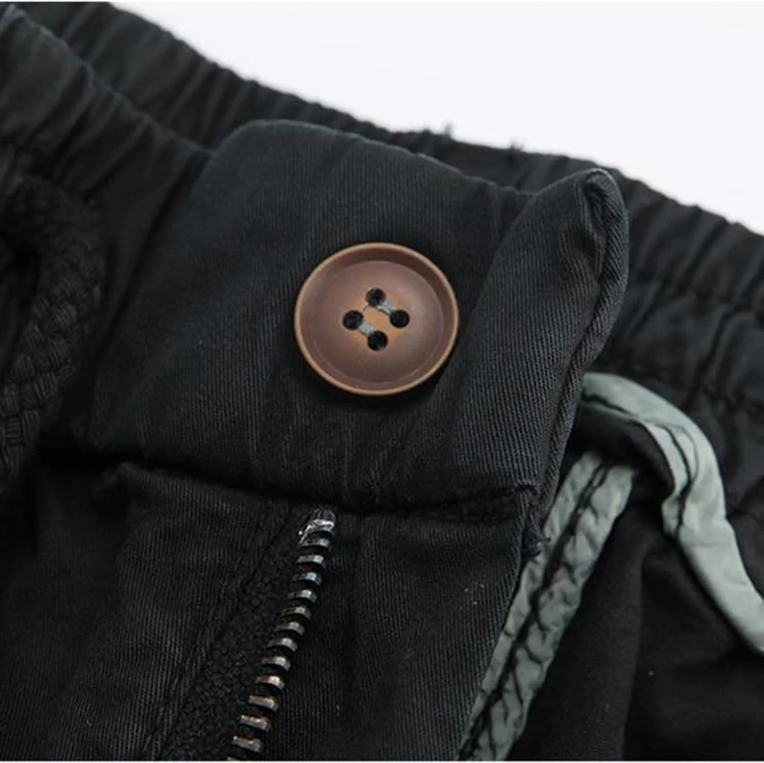 Muscularfit Mens Drawstring Shorts Summer Casual Cotton Elastic Waist Multi Pockets Cargo Shorts Fashion Work Utility Shorts