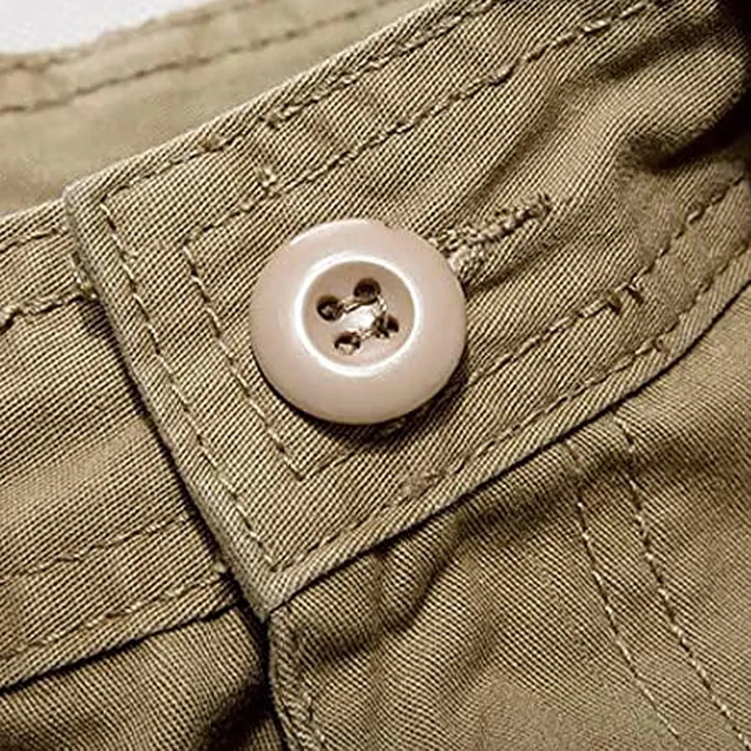 Muscularfit Mens Shorts Regular Fit Buckle Zipper Multi Pockets Cargo Shorts Summer Tooling Shorts Solid Work Utility Shorts