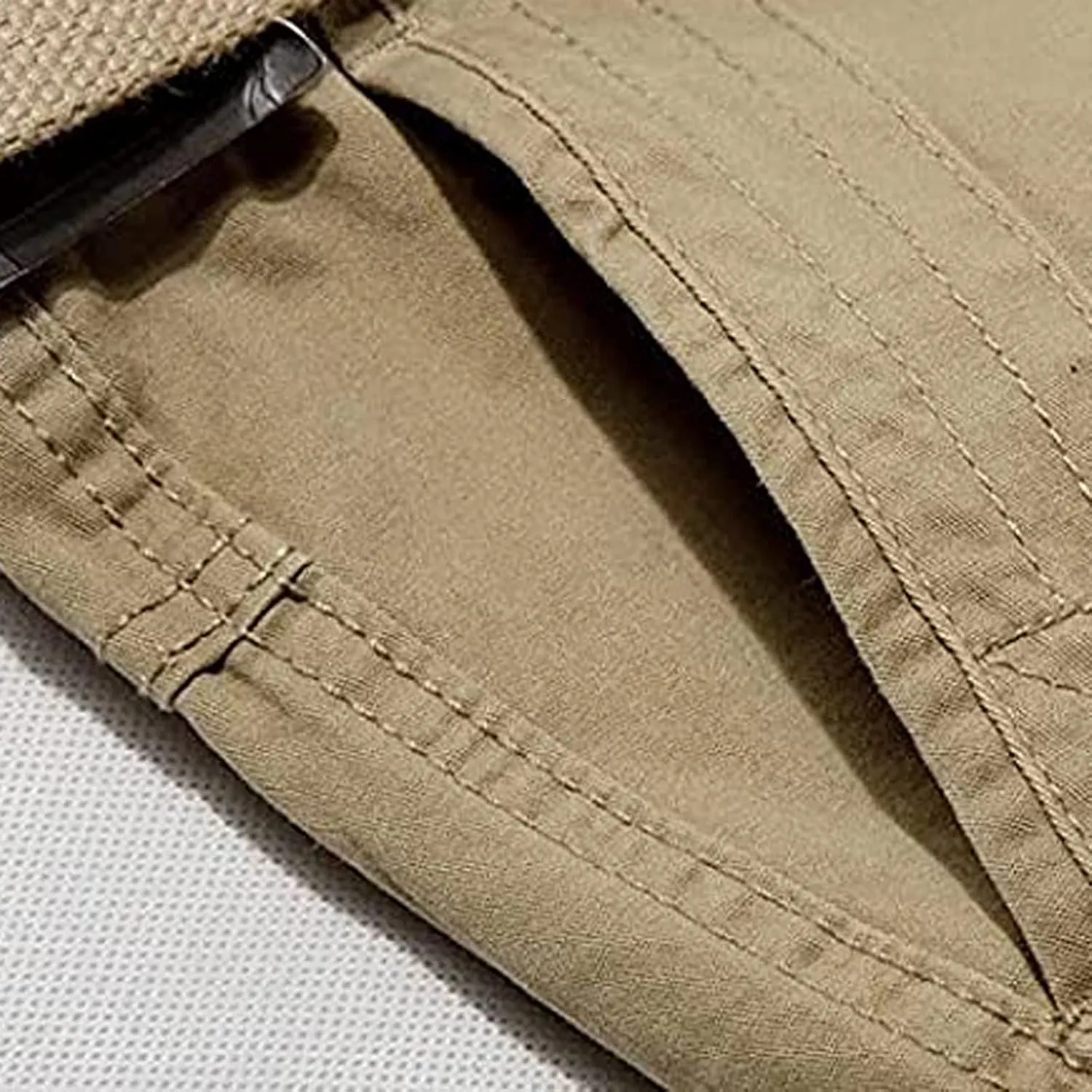 Muscularfit Mens Shorts Regular Fit Buckle Zipper Multi Pockets Cargo Shorts Summer Tooling Shorts Solid Work Utility Shorts
