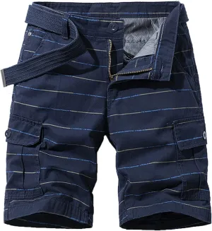 Muscularfit Summer Shorts for Men 2024 Trendy Multi Pocket Cargo Shorts Outdoor Cotton Work Utility Shorts Athletic Shorts