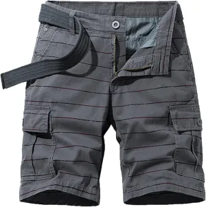 Muscularfit Summer Shorts for Men 2024 Trendy Multi Pocket Cargo Shorts Outdoor Cotton Work Utility Shorts Athletic Shorts