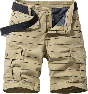 Muscularfit Summer Shorts for Men 2024 Trendy Multi Pocket Cargo Shorts Outdoor Cotton Work Utility Shorts Athletic Shorts