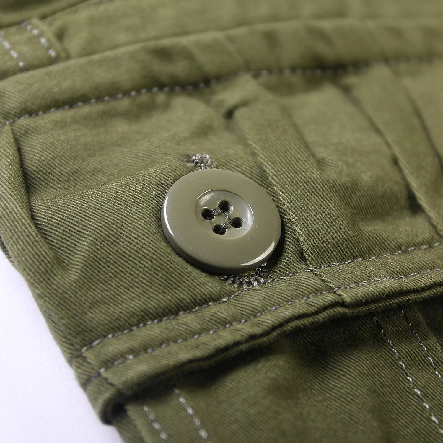 OCHENTA Cargo Shorts for Men with Zipper Pockets, Summer Mens Shorts Casual Military Outdoor Work (No Belt)