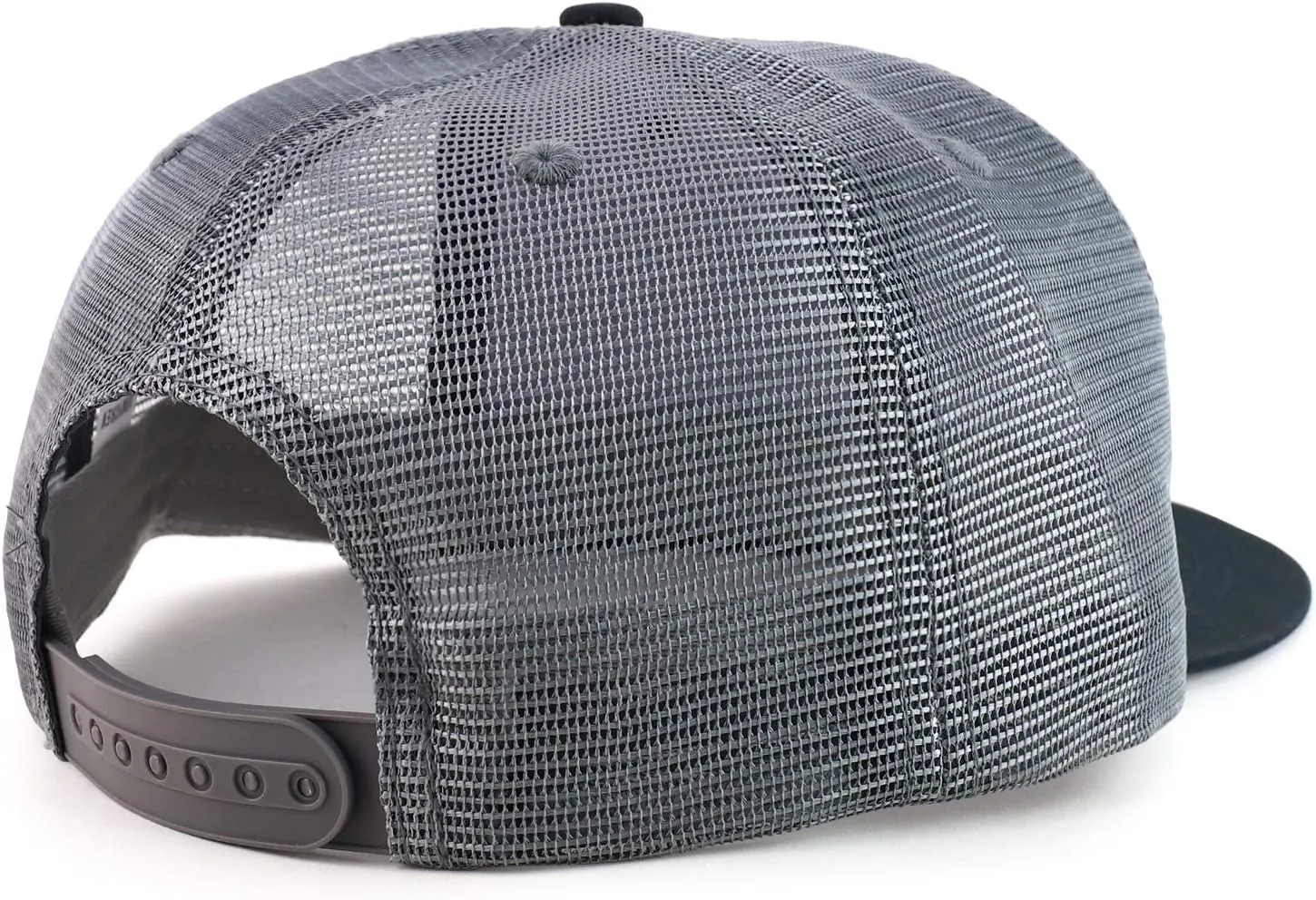 Oversize 2XL Blank Plain Structured Mesh Back Flatbill Snapback Cap