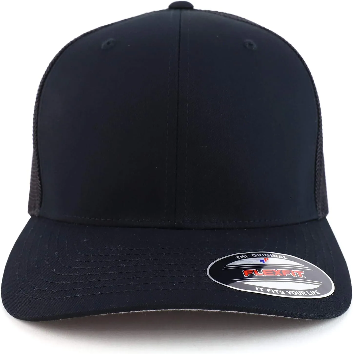 Oversize Structured Flex Fitted Mesh Back Flexfit Baseball Cap