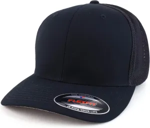 Oversize Structured Flex Fitted Mesh Back Flexfit Baseball Cap
