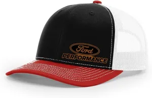 Peterbilt Truck Logo Laser Engraved Leather Patch Richardson 112 Snapback Trucker Hat Cap