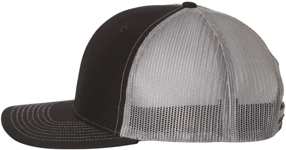 Peterbilt Truck Logo Laser Engraved Leather Patch Richardson 112 Snapback Trucker Hat Cap