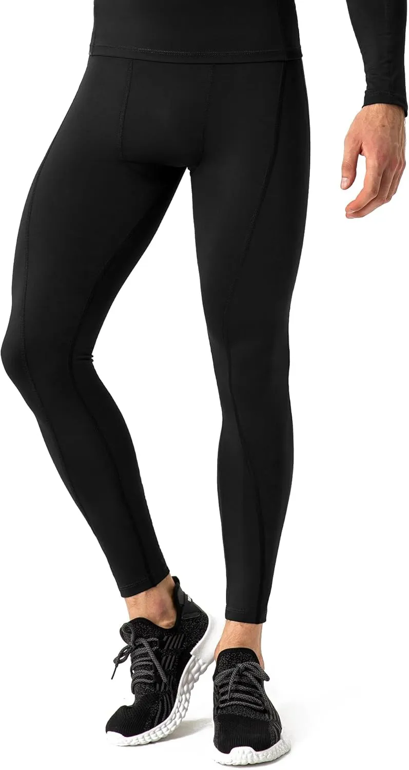 Queerier Compression Pants Men Workout Running Tights Athletic Leggings for Basketball Football Sports Yoga Bottom