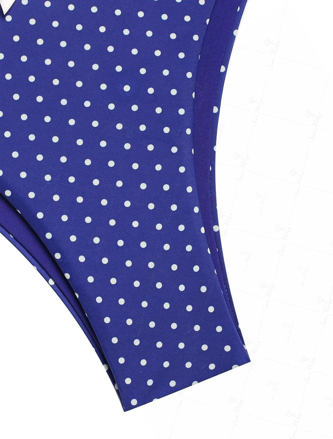 seamoly Gingham Ruched Bowknot Decor Cheeky Bikini Set