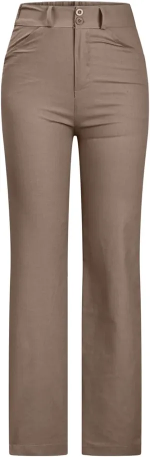 SMIDOW Womens Dress Pants for Work Business Casual High Waisted Straight Leg Regular Fit Trouser Pant