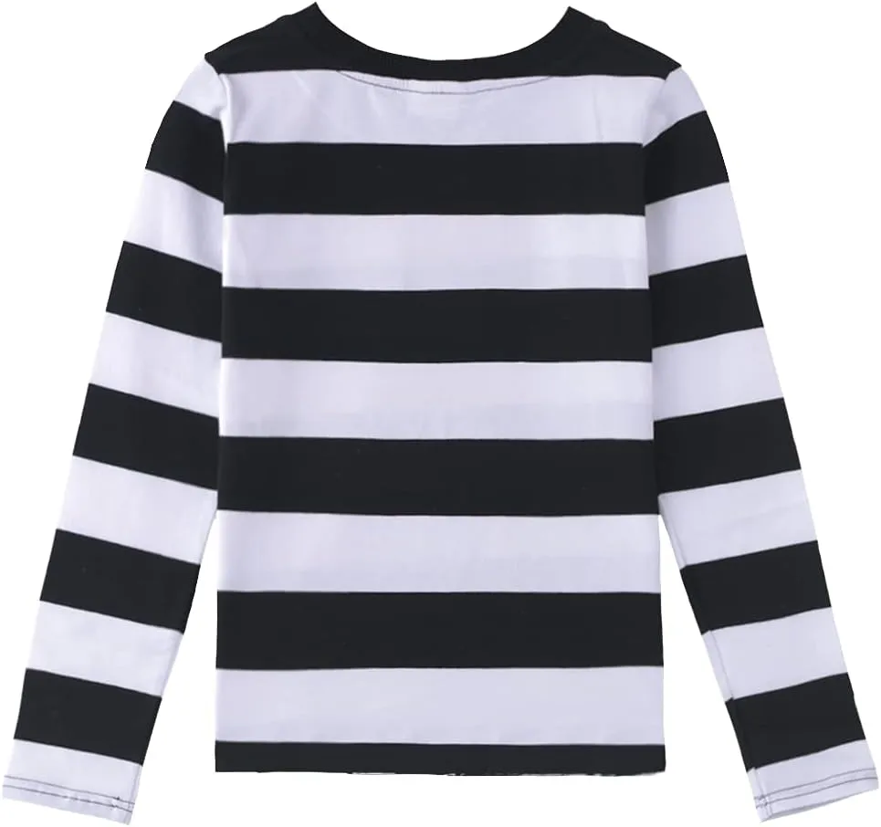 Spring&Gege Boys' Short Sleeve Striped Crew Neck T-Shirt
