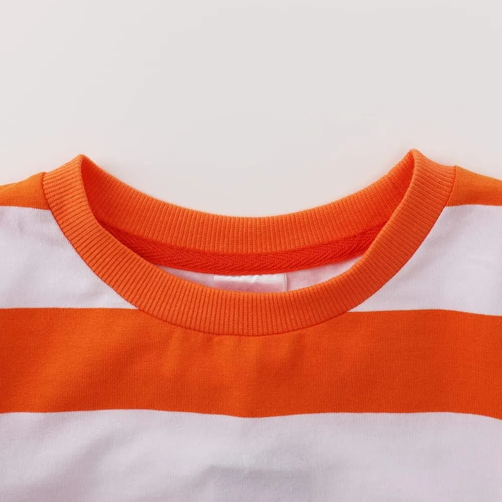 Spring&Gege Boys' Short Sleeve Striped Crew Neck T-Shirt