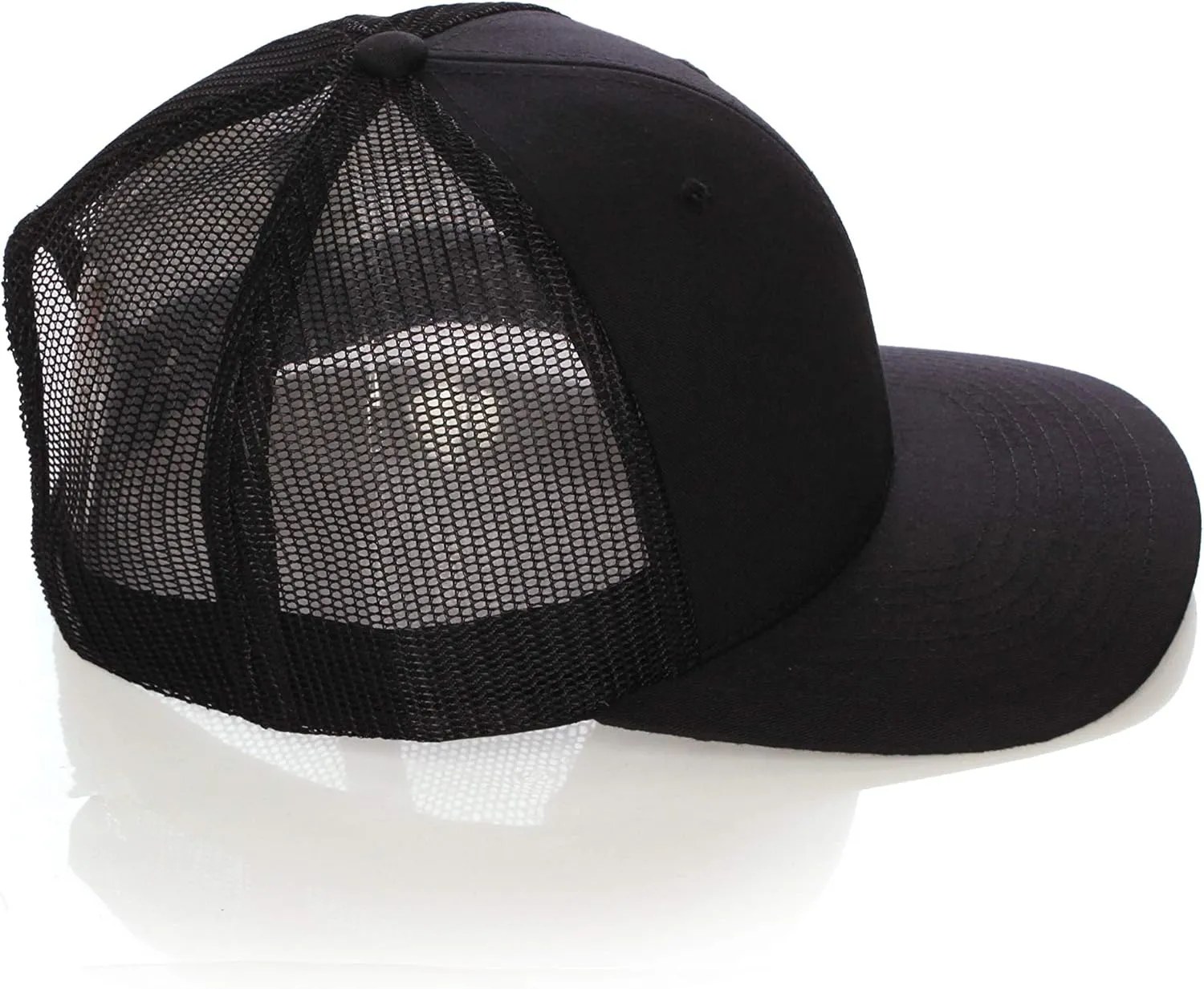 Structured Trucker Mesh Hat Custom Colors Letter M Initial Baseball Mid Profile