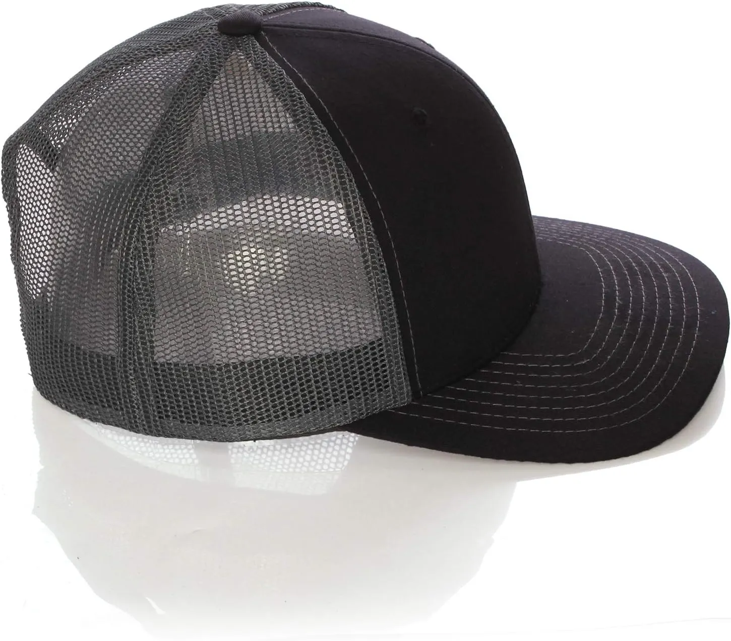 Structured Trucker Mesh Hat Custom Colors Letter Q Initial Baseball Mid Profile