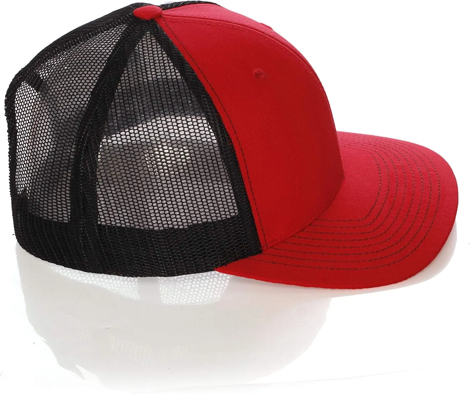 Structured Trucker Mesh Hat Custom Colors Letter S Initial Baseball Mid Profile