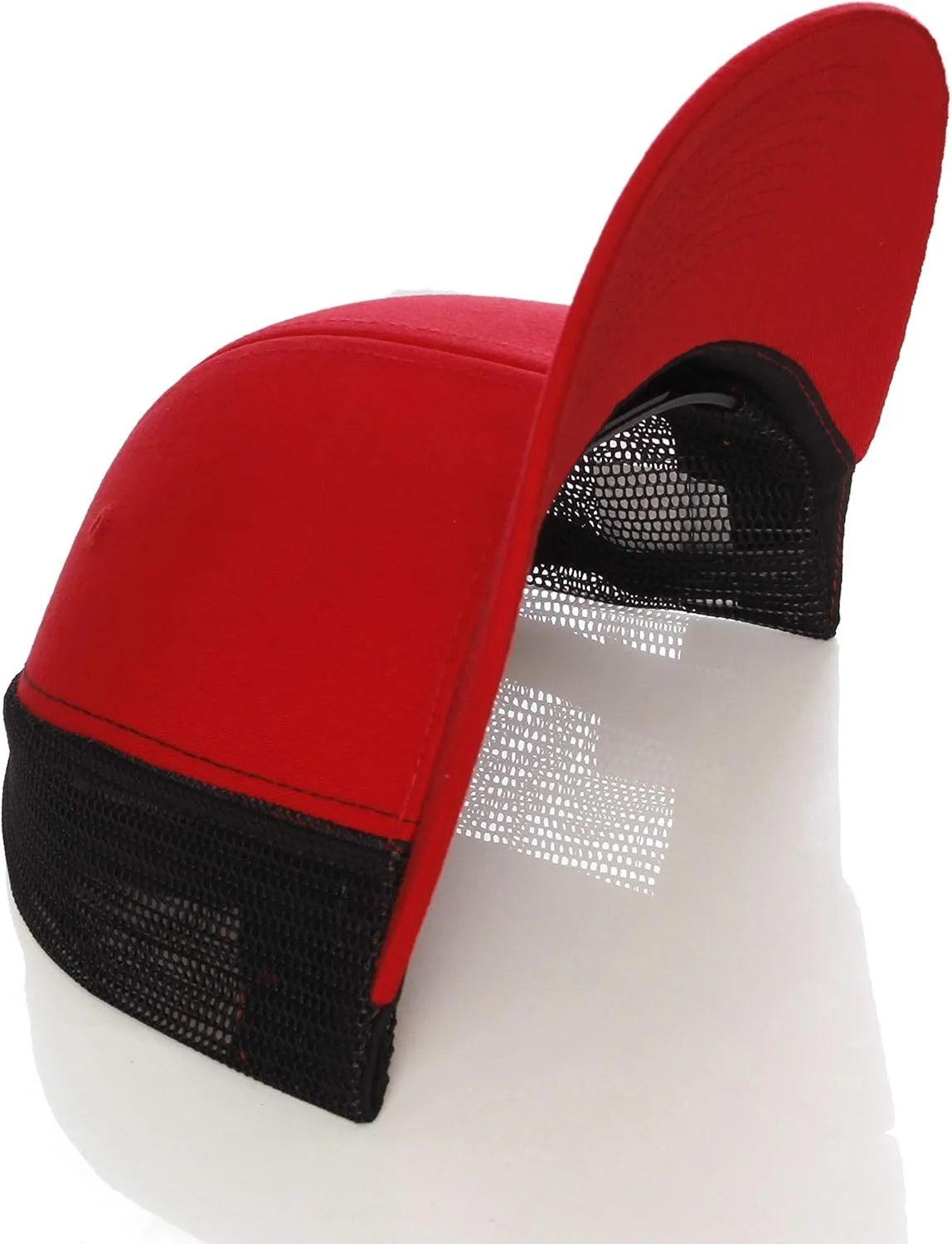 Structured Trucker Mesh Hat Custom Colors Letter S Initial Baseball Mid Profile