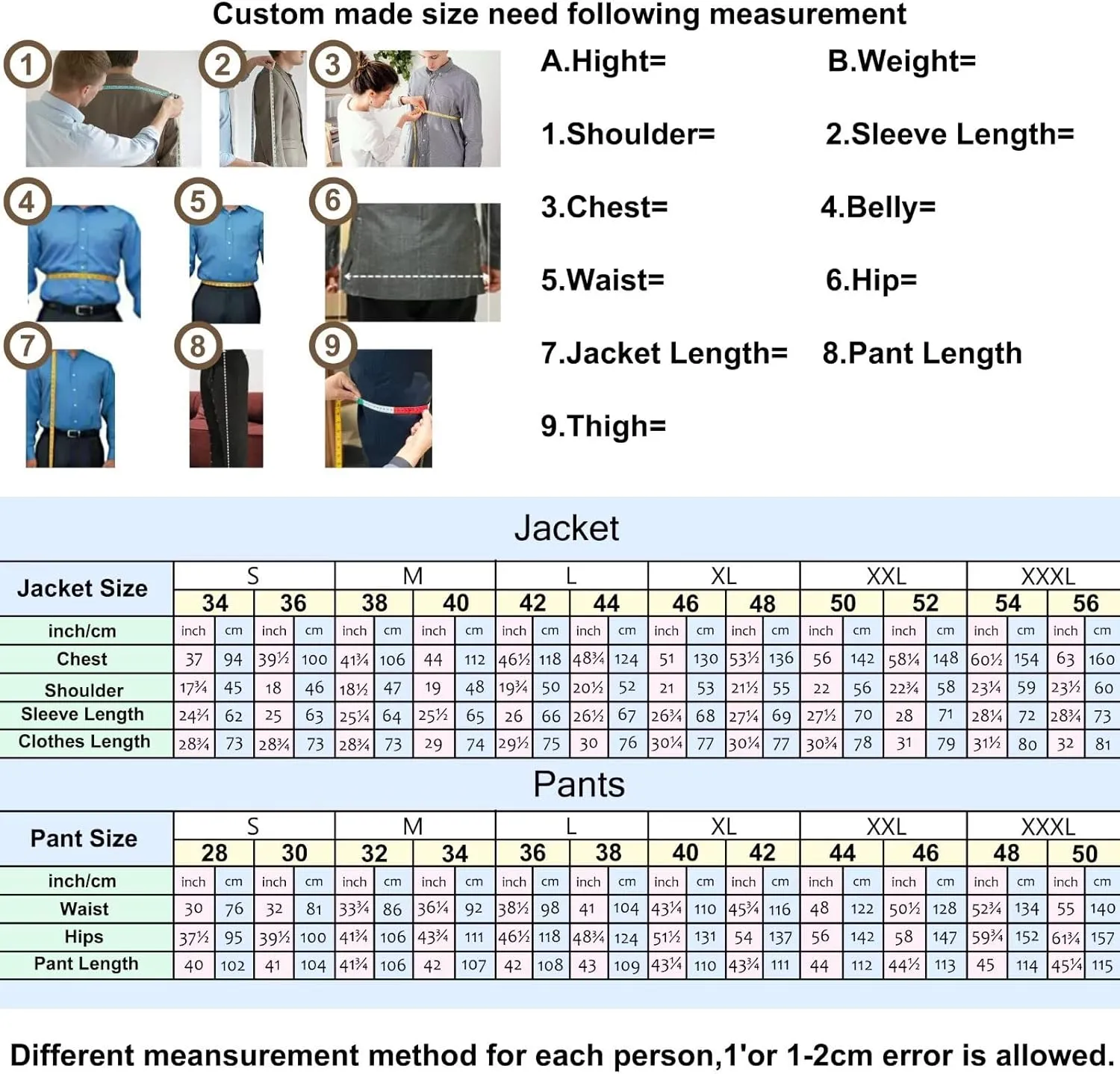 Suits for Men Regular Fit Double Breasted 2 Piece Set Double Vent Peak Lapel Solid Blazer Pants for Wedding Party