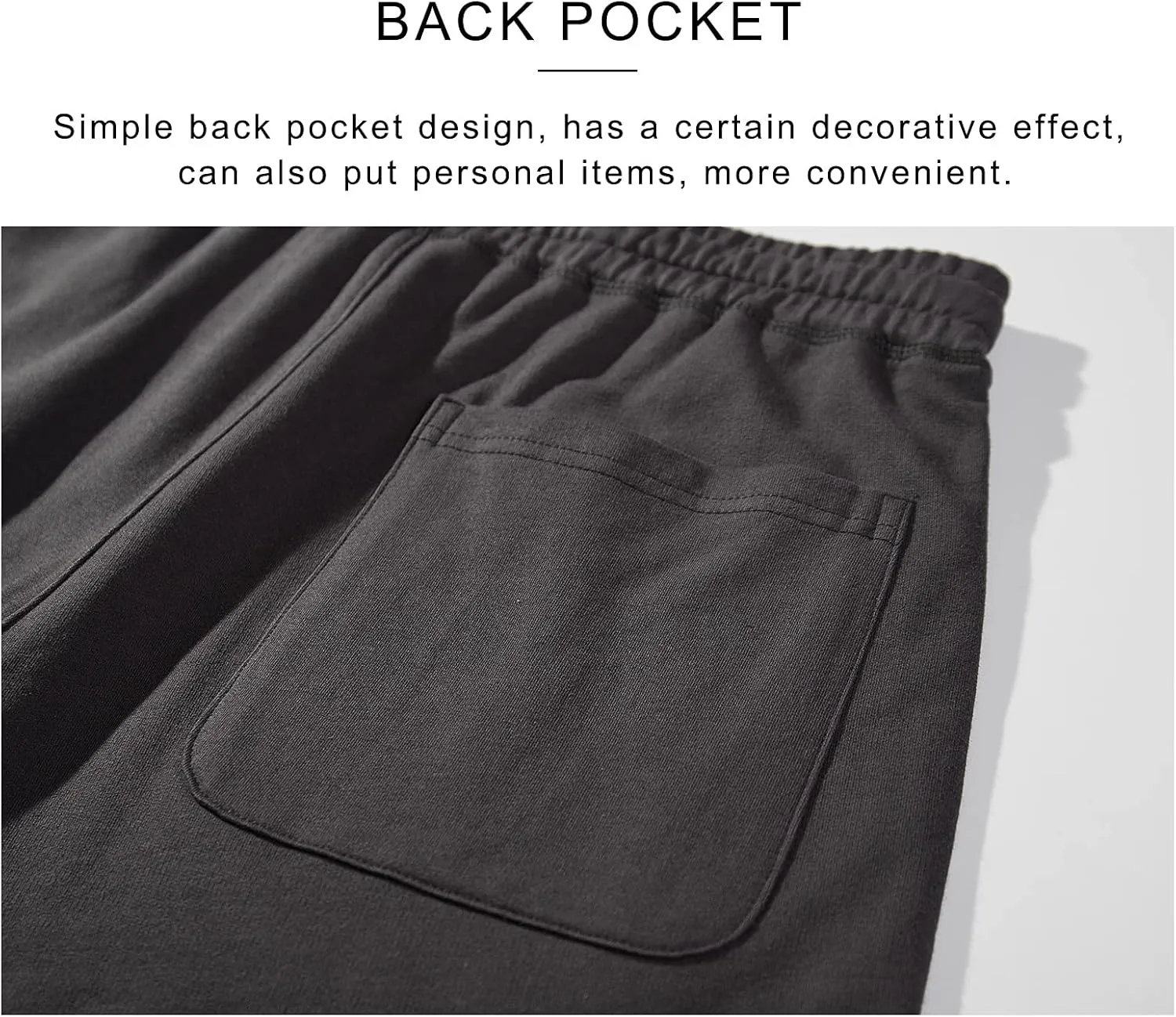 Surenow Men's Running Shorts Athletic Workout Gym Shorts Cotton Casual Shorts