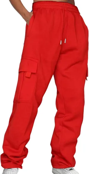 Sweatpants for Women Breathable Colorblocking Casual Pants Side Pockets Leg High Waisted Casual Trousers Jogger Pant
