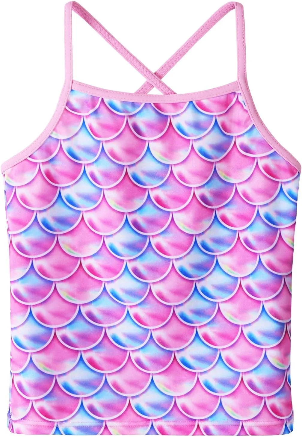 TFJH E 3PCS Long Sleeve Swimsuit for Girls Tankini Rash Guard Set UV 50  Bathing Suits 3-12Y