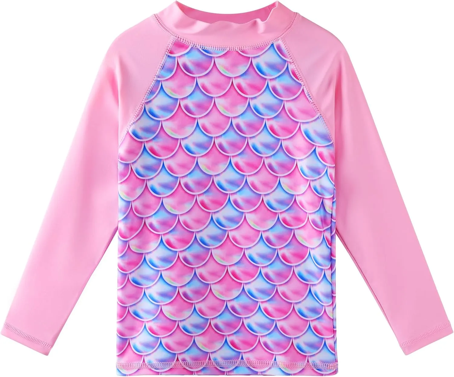 TFJH E 3PCS Long Sleeve Swimsuit for Girls Tankini Rash Guard Set UV 50  Bathing Suits 3-12Y