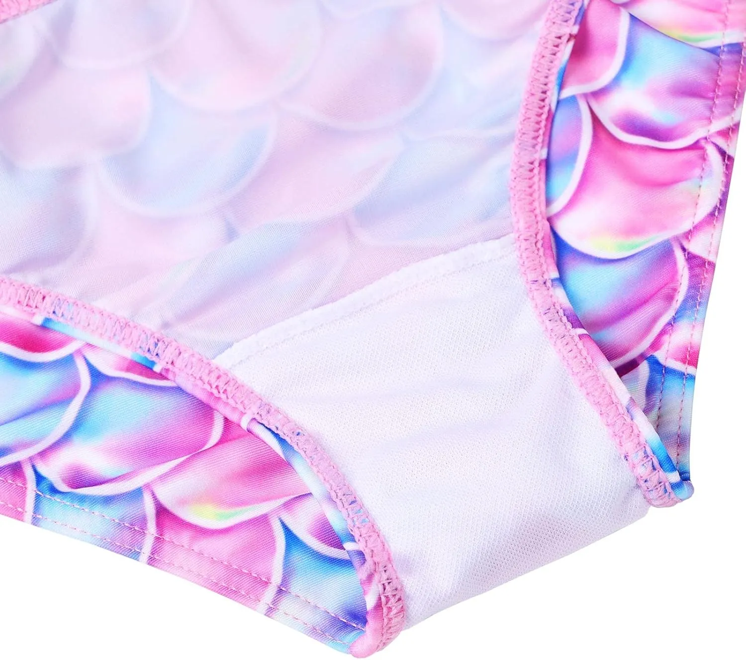 TFJH E 3PCS Long Sleeve Swimsuit for Girls Tankini Rash Guard Set UV 50  Bathing Suits 3-12Y