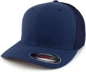 Trendy Apparel Shop 2XL Structured Flex Fitted Trucker Flexfit Baseball Cap