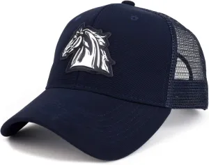 Trendy Apparel Shop High Frequency Horse Structured Trucker Mesh Cap